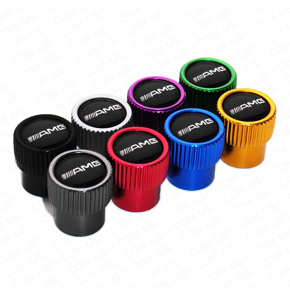 For AMG Edition Roundel Car SUV Wheels Tire Air Valve Caps Stem Dust Cover Sport