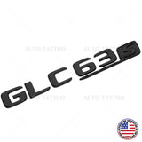 17-20 Mercedes GLC 63 S Letter Emblem Liftgate Logo Badge AMG Sport Gloss Black