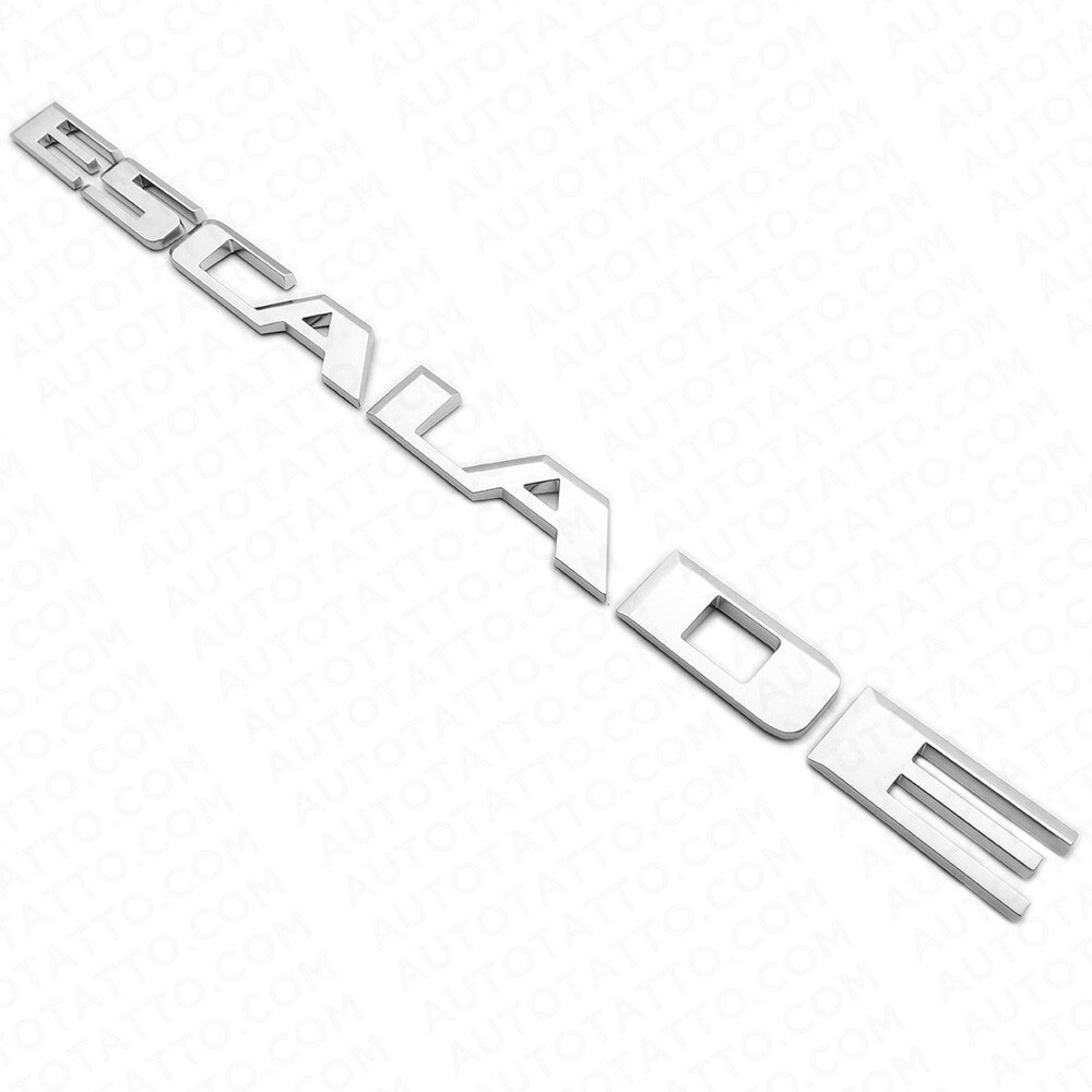 For 15-22 Cadillac Escalade Silver Rear Liftgate Nameplate Emblem Badge