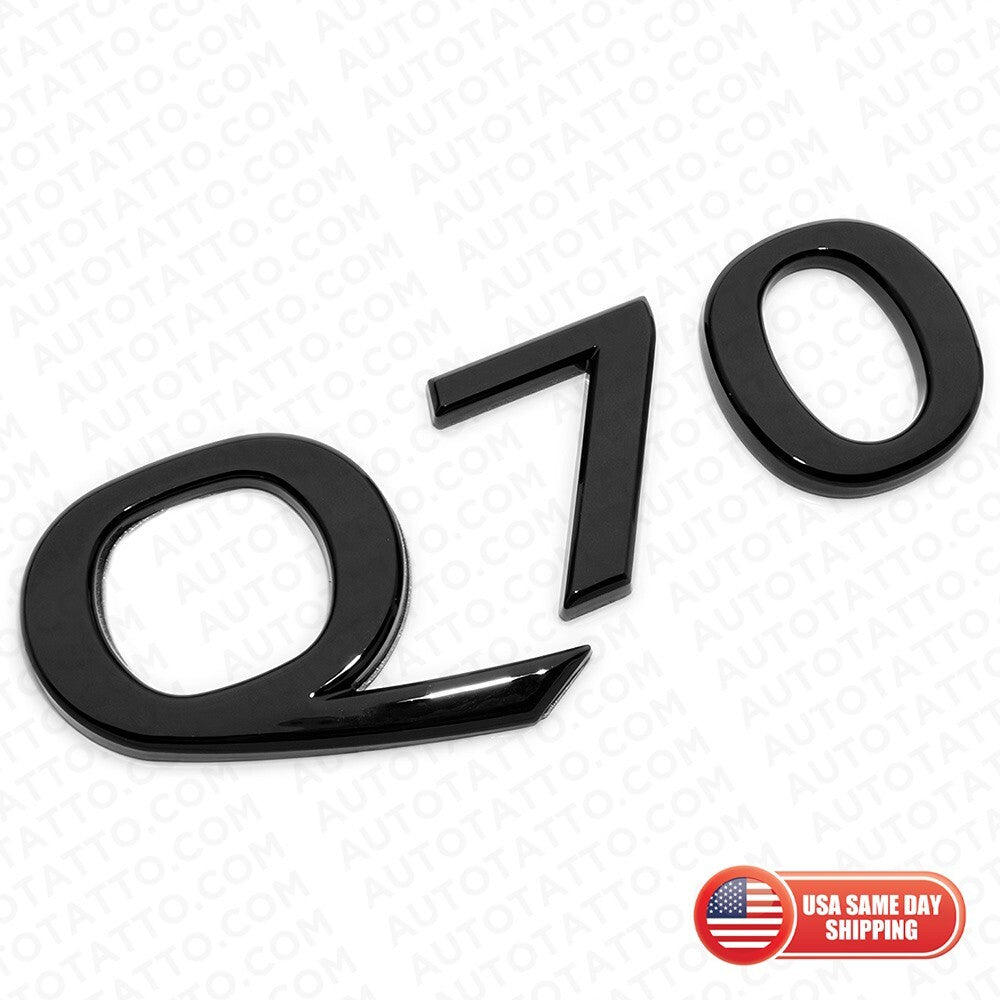 For Infiniti Q70 Rear Trunk Letter Badge Emblem Nameplate Sport Gloss Black