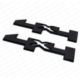 2pcs 4x4 For GMC Canyon Sierra Side Fender Pickup Badge Emblem Nameplate - Black