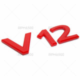 Mercedes-Maybach V12 Turbo AMG Side Fender Emblem Nameplate Badge Sport Red