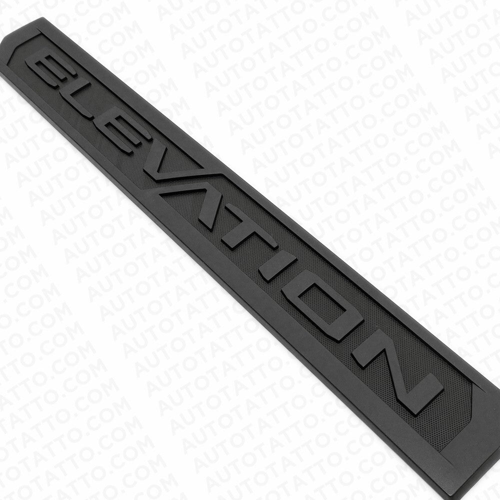 3pcs 19-23 GMC Sierra Elevation Front Door Tailgate Nameplate Emblem Matte Black