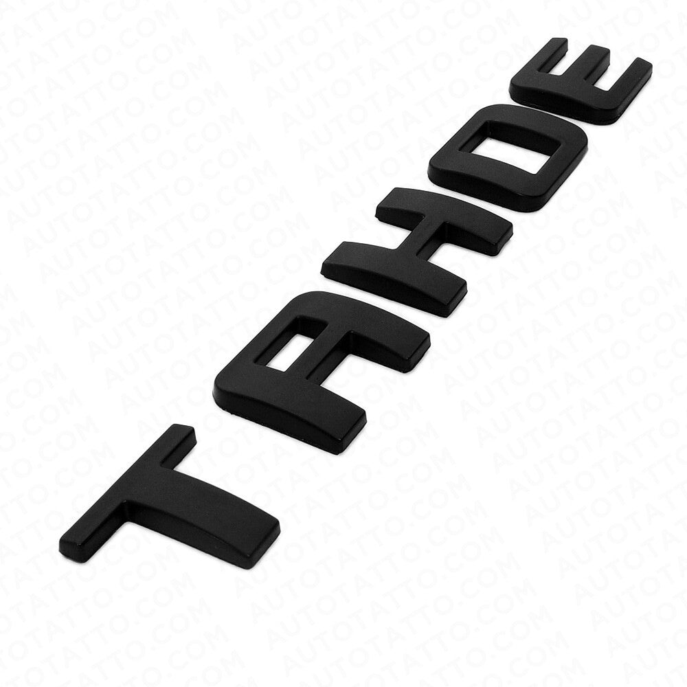 For Chevy Tahoe Front Door Liftgate Nameplates Letter 3D Emblem Z71 Matte Black