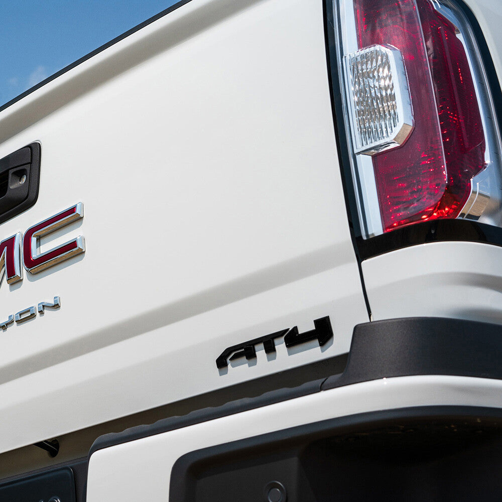 GMC Canyon Sierra AT4 Rear Tailgate Badge Logo Emblem Nameplate Matte Blackout