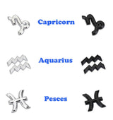 Universal 3D Fashion Metal 12 Constellations Car Decal Sticker Auto Decoration