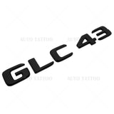 17-21 Mercedes GLC 43 Letter Emblem Liftgate Logo Badge AMG Sport Gloss Black