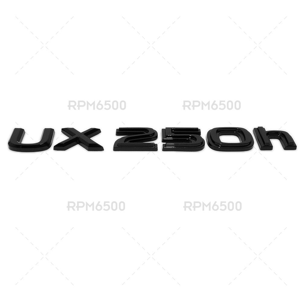 Lexus Liftgate Gloss Black UX 250h Letter Logo Badge Car Emblem Replace F-Sport