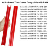 Front Grille V Bar Brace Wrap Cover Insert Trim Stripe For BMW F01 F10 F11 X1 X2