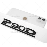 Tesla Liftgate P90D Performance Nameplate Logo Badge Emblem Sport Matte Black