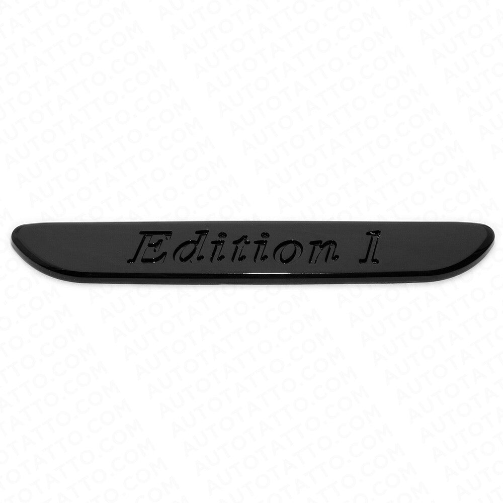 2x 3D Edition 1 Fender Marker Car AMG Logo Badge Emblem Sport Decoration Black