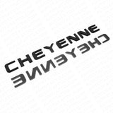 2x For Chevy Cheyenne Fender / Tailgate Badge Logo Emblem Truck OEM Gloss Black