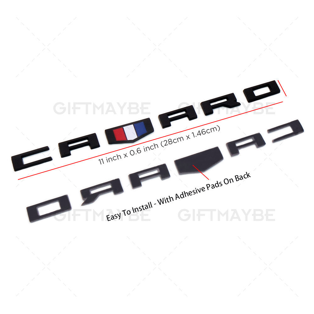 2x For Chevrolet CAMARO 3D Car Letter Fender Marker Emblem Badge RS SS ZL1 Z28