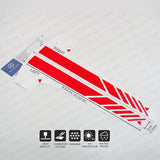 Red New Mercedes Rearview Mirror Cover Trim Strip Sticker Vinyl Racing Decal AMG