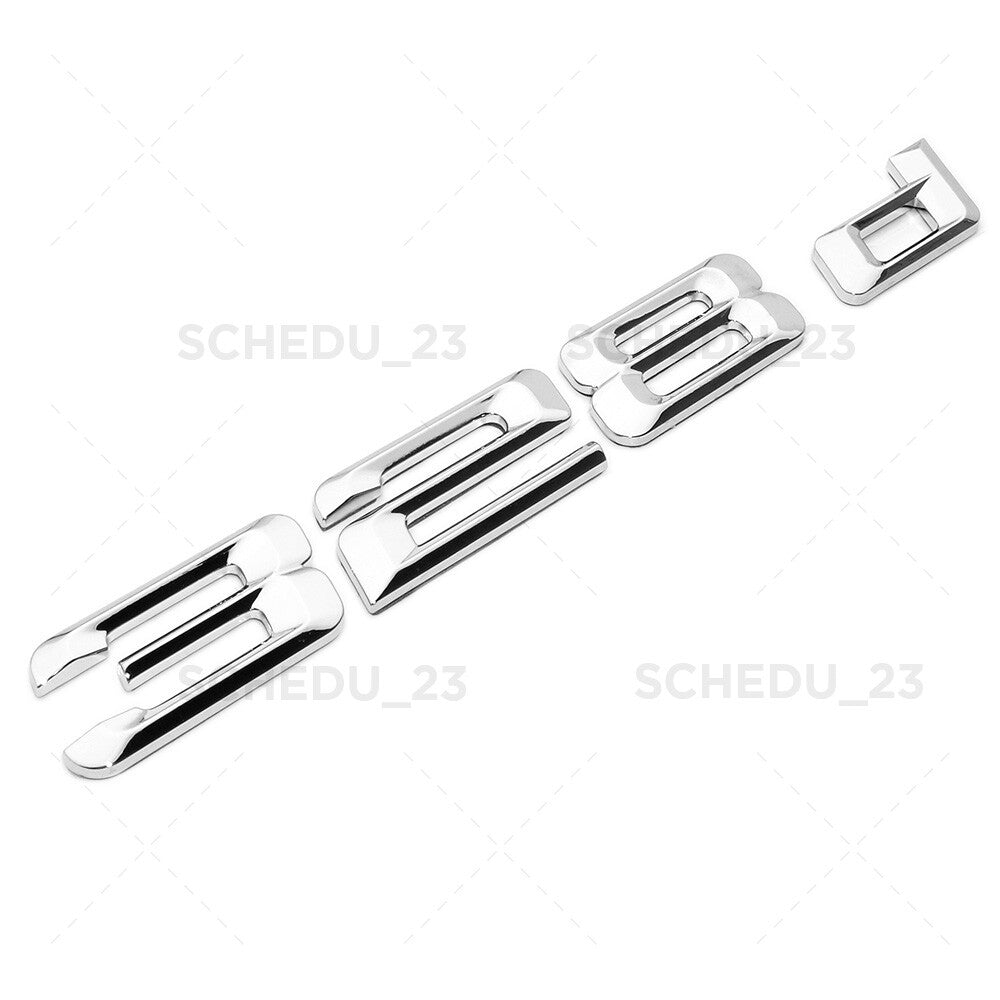 14-18 BMW 328d Trunk Lid Nameplate Emblem Badge M Performance F30 Chrome