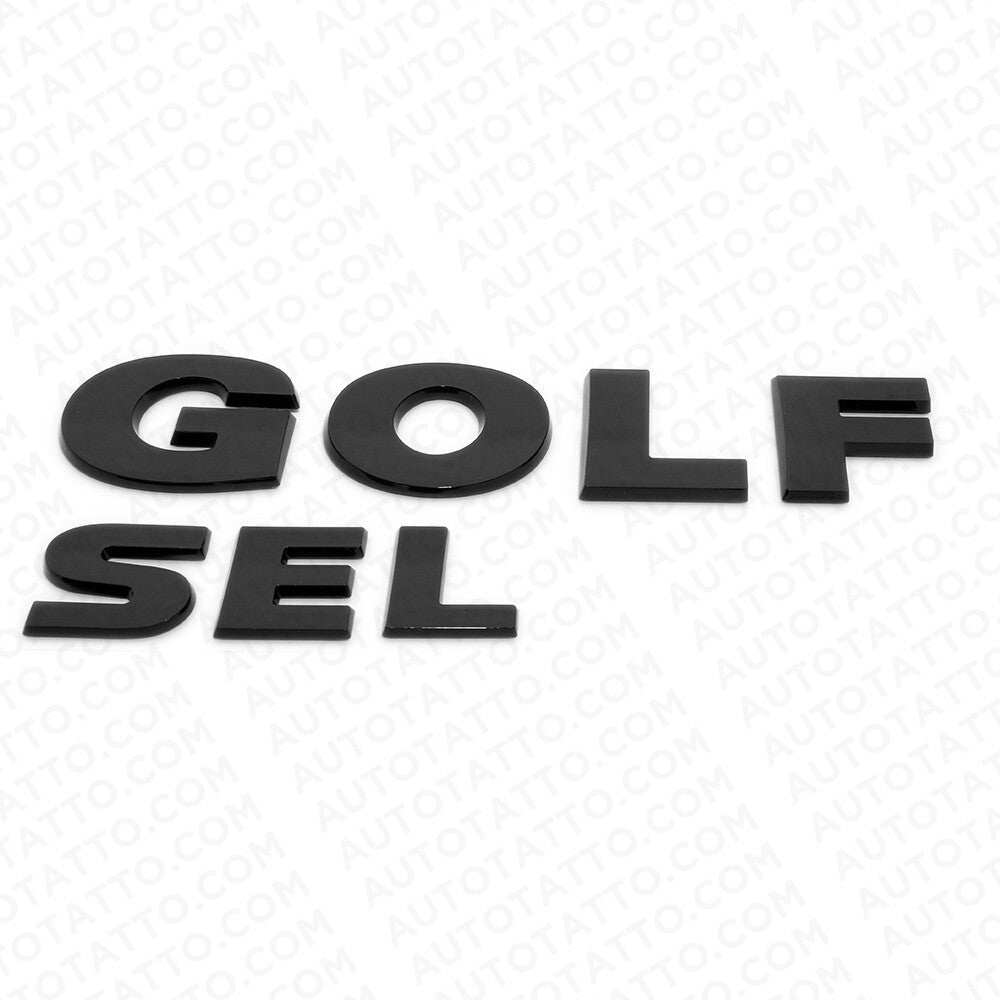 2015-2021 Volkswagen Rear Liftgate Golf SEL Nameplate Emblem Badge Black