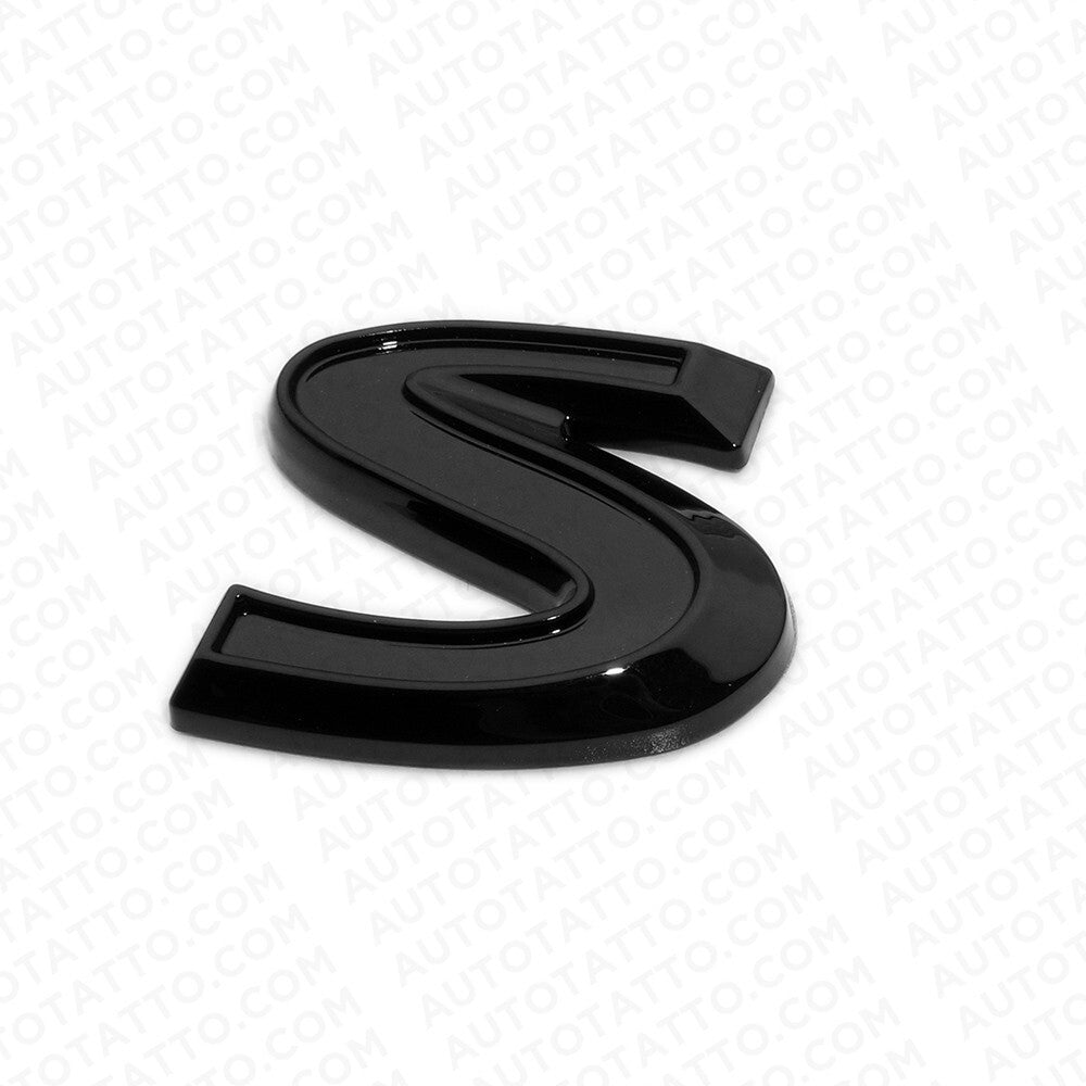 For Infiniti S Side Fender Left or Right Badge Emblem Nameplate Gloss Blackout