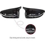 17-23 BMW G20 G30 G11 G12 M Style Gloss Black Replace Side Mirror Cover Cap