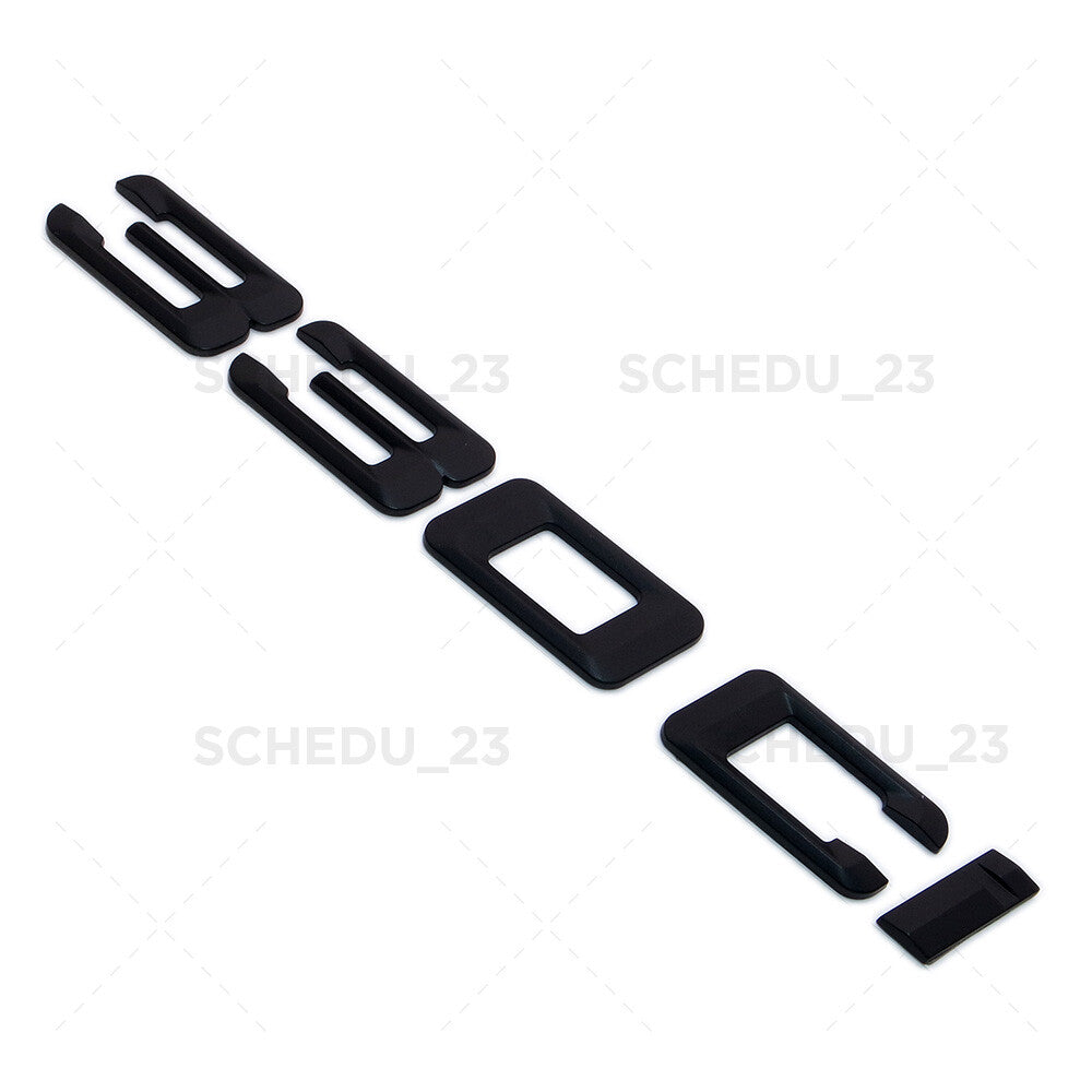 Matte Black BMW 330ci Car Trunk Lid Letter Emblem Replace Badge M Performance