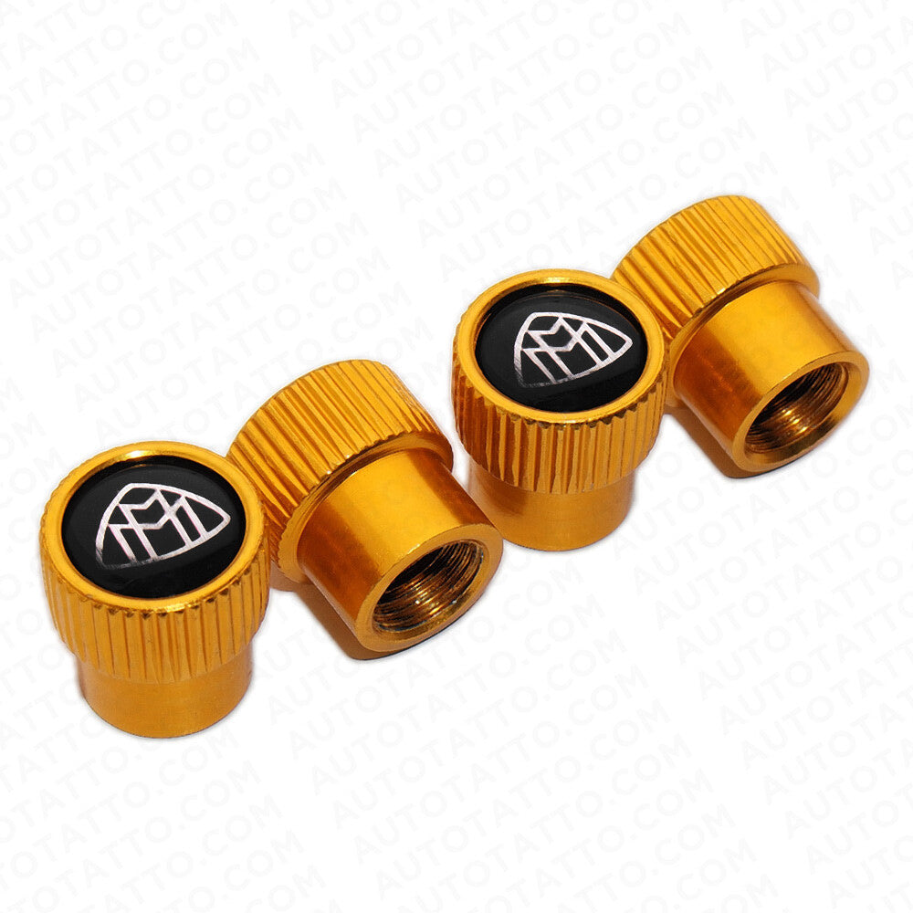 For Maybach Roundel Car Wheels Tire Air Valve Caps Stem Dust Logo Cover Sport