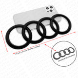 08-20 AUDI Matte Black Liftgate Sign Logo Rings Badge Emblem A6 S6 Q5 SQ5 Q7 SUV