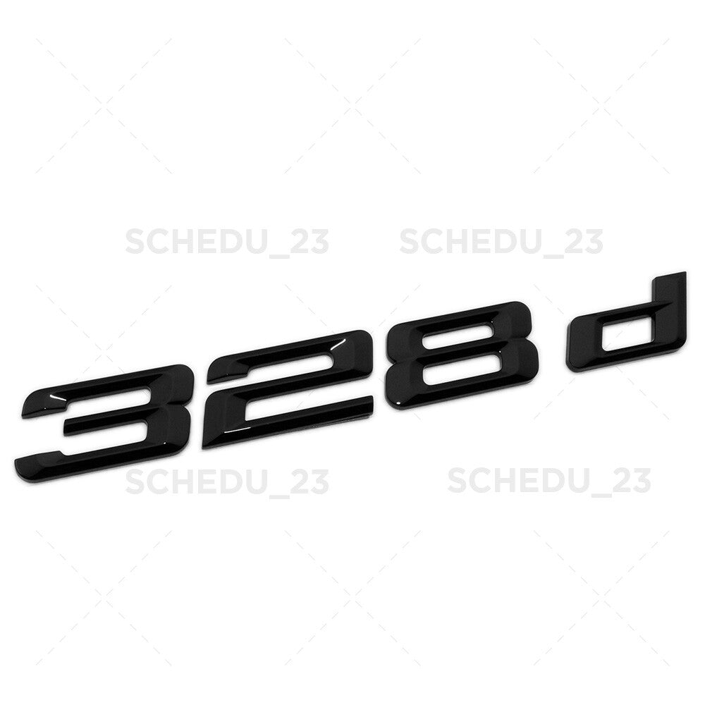 14-18 Gloss Black 328d Rear Trunk Lid Nameplate Letter Emblem M Performance F30