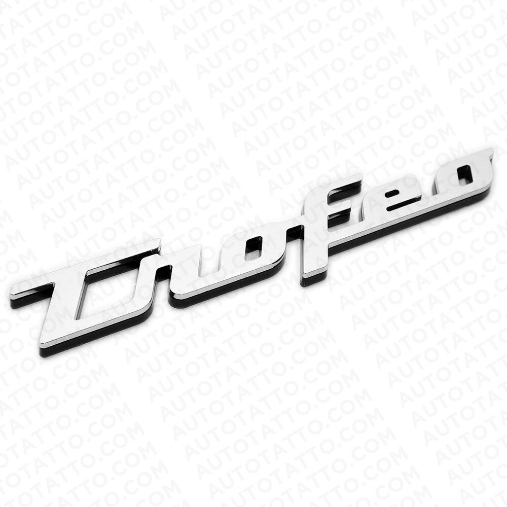 Maserati Levante GT Side Fender Trofeo Emblem Nameplate Badge Chrome Black