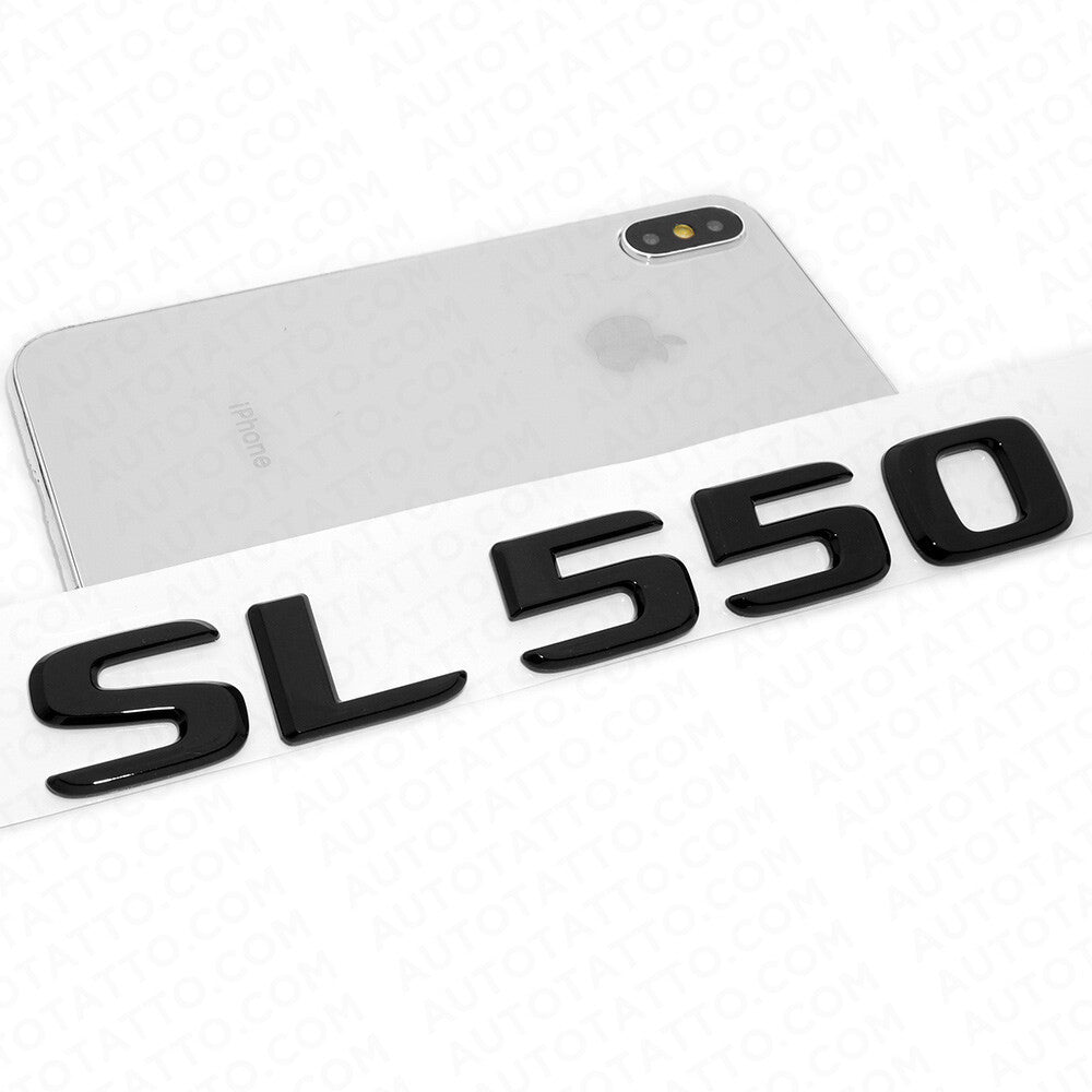 17-21 Mercedes SL 550 Letter Emblem Trunk Lid Logo Badge AMG Sport Gloss Black