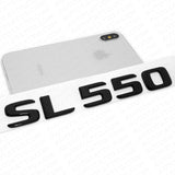 17-21 Mercedes SL 550 Letter Emblem Trunk Lid Logo Badge AMG Sport Gloss Black