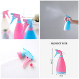 3x500ml Hand-Pressed Candy-Colored Water Pot Spray Bottle Mist for Home Salon
