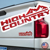 19-21 Red Chevy Tahoe Silverado High Country Tailgate Letter Logo Emblem Badge