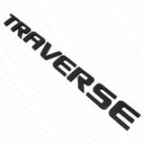 3x Chevy Traverse Front Door & Liftgate Badge Nameplate Logo Emblem Matte Black