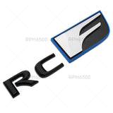 For Lexus Trunk Lid RCF RC F Letter Logo Badge Emblem Car Replace F-Sport Black