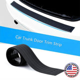 Rear Bumper Guard Rubber Protector Trim Cover Scuff Car Trunk Protectors Strip