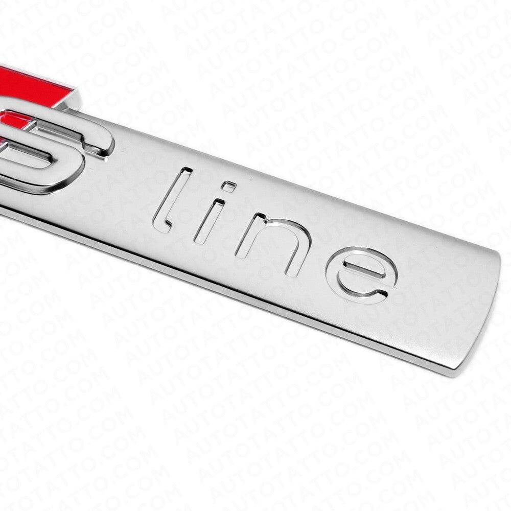 2pcs Sline S LINE Side Fender Marker Emblem Decal Badge Decorate OEM Sport