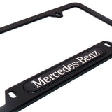 Black Stainless Car License Plate Frame Cover For Mercedes-Benz Sport Gift AMG