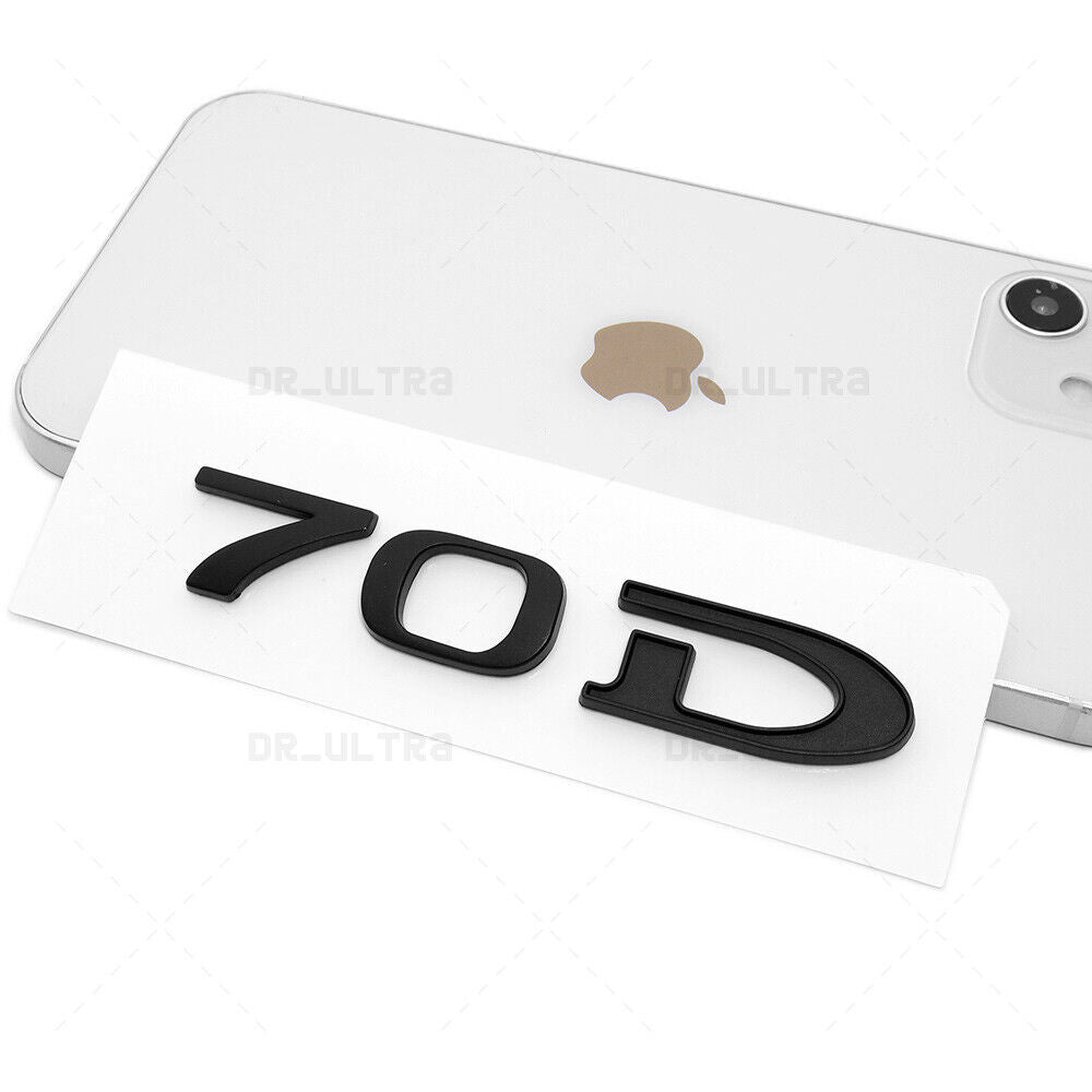 Tesla Rear Liftgate Lid Model 70D Nameplate Logo Badge Emblem Sport Matte Black
