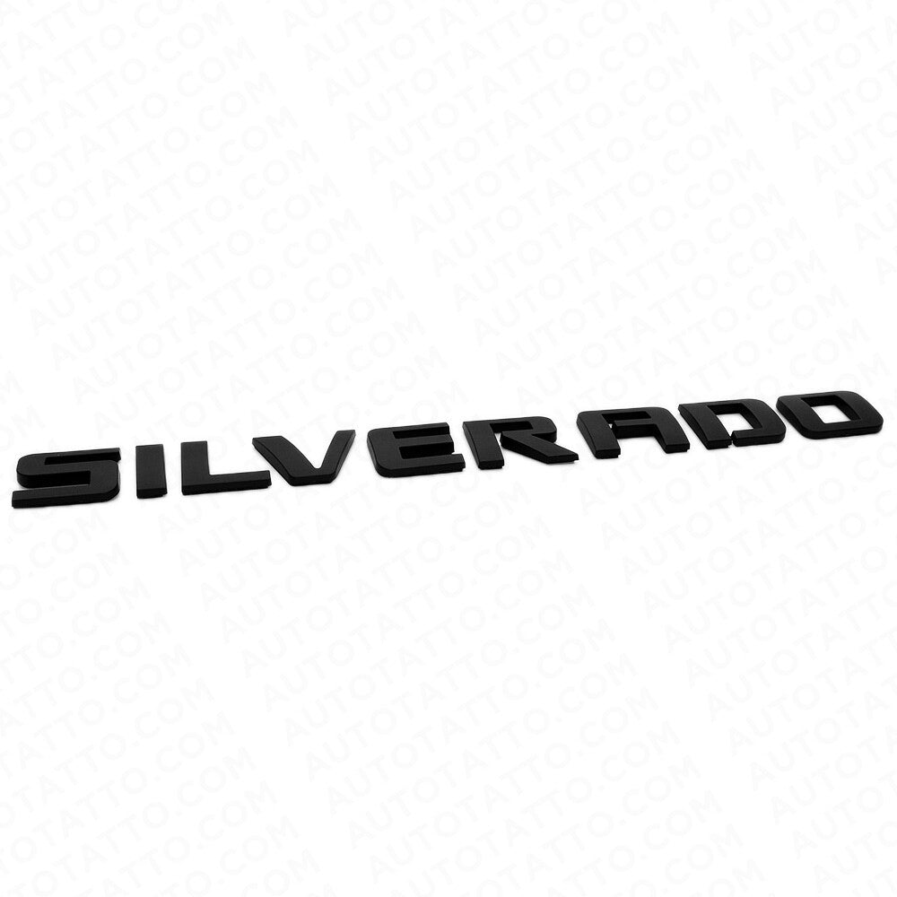 For Chevy Silverado Fender Tailgate Logo Nameplates Letter 3D Emblem Z71 Black
