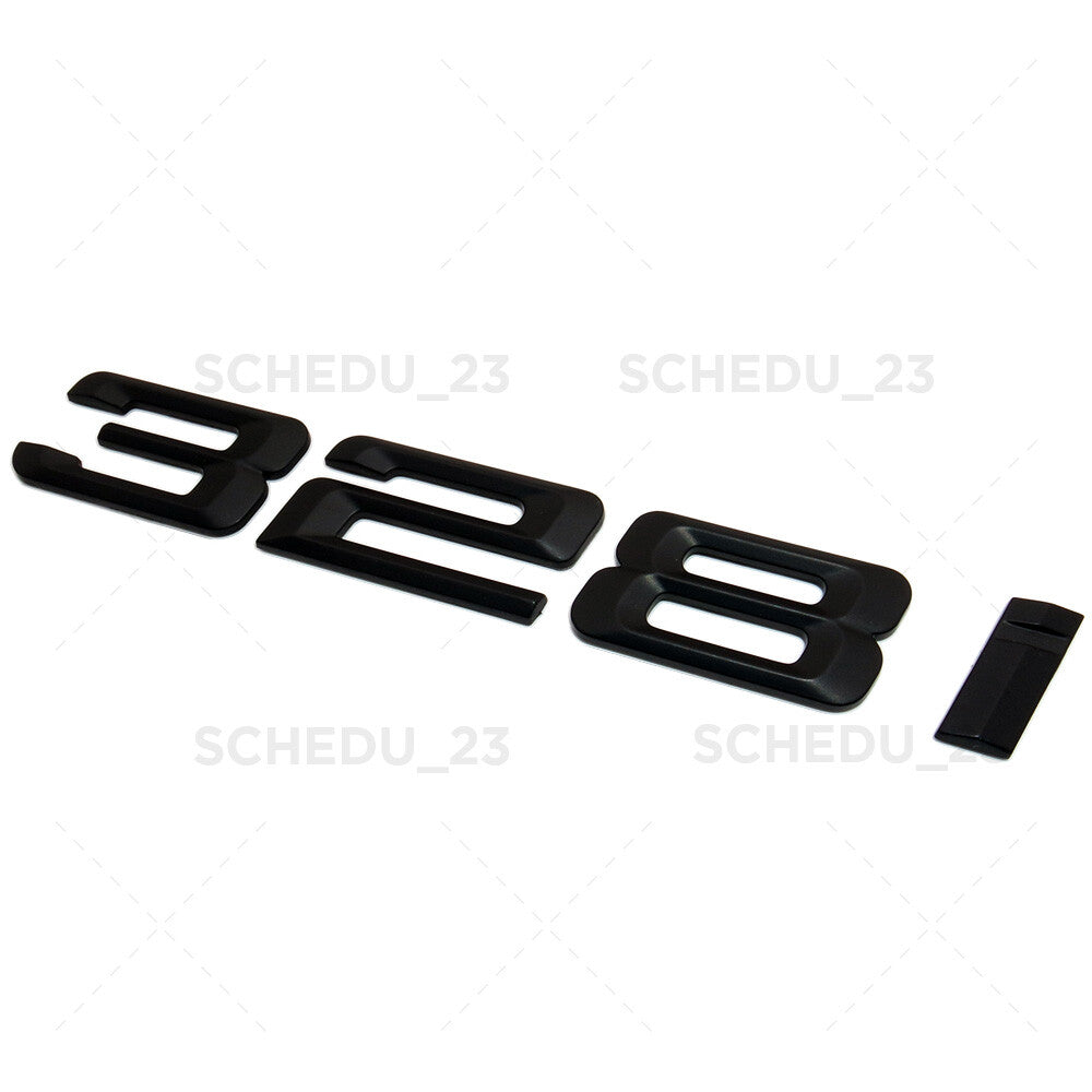 07-11 BMW 328i Rear Car Trunk Nameplate Emblem Badge M Performance Matte Black