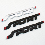 Universal Black SPORT Tailgate Adhesive Nameplate Badge Logo Emblem Limited