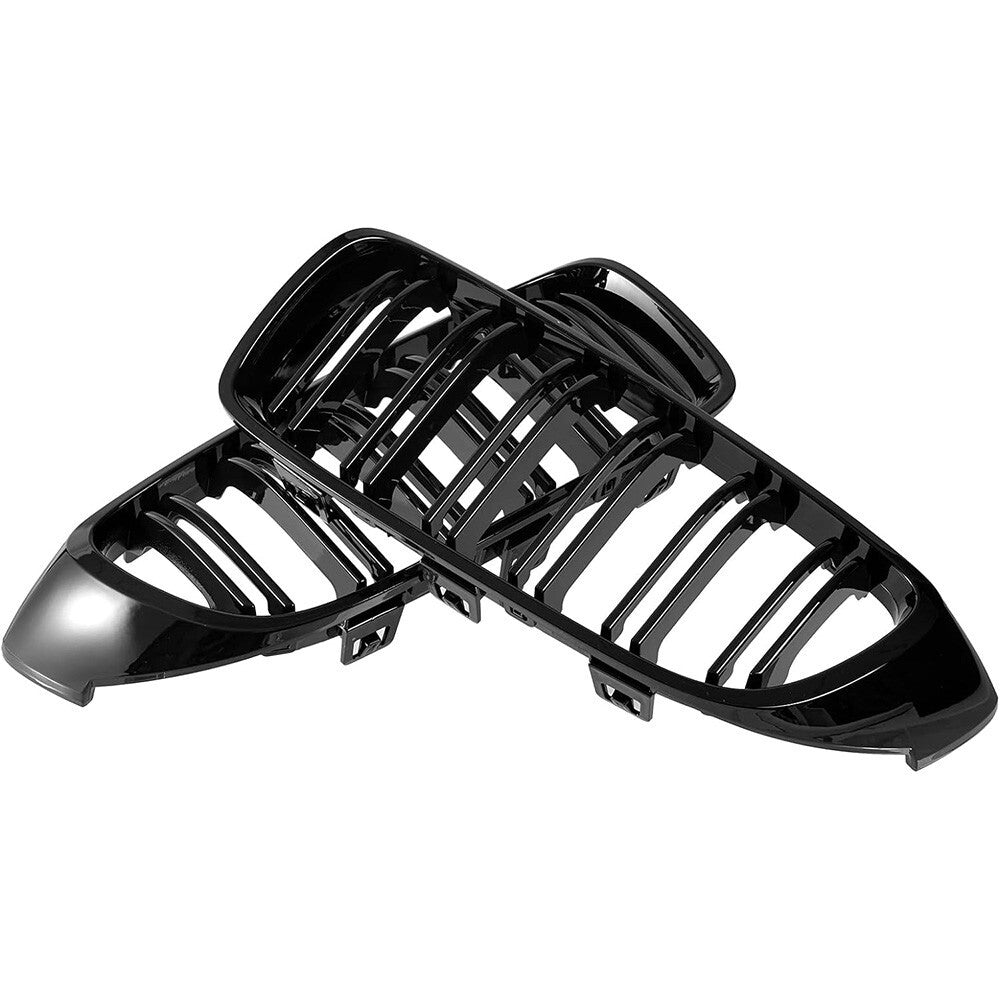 Front Kidney Grill For BMW 4 Series M4 F32 F33 36 F80 428i 430i 435i Gloss Black