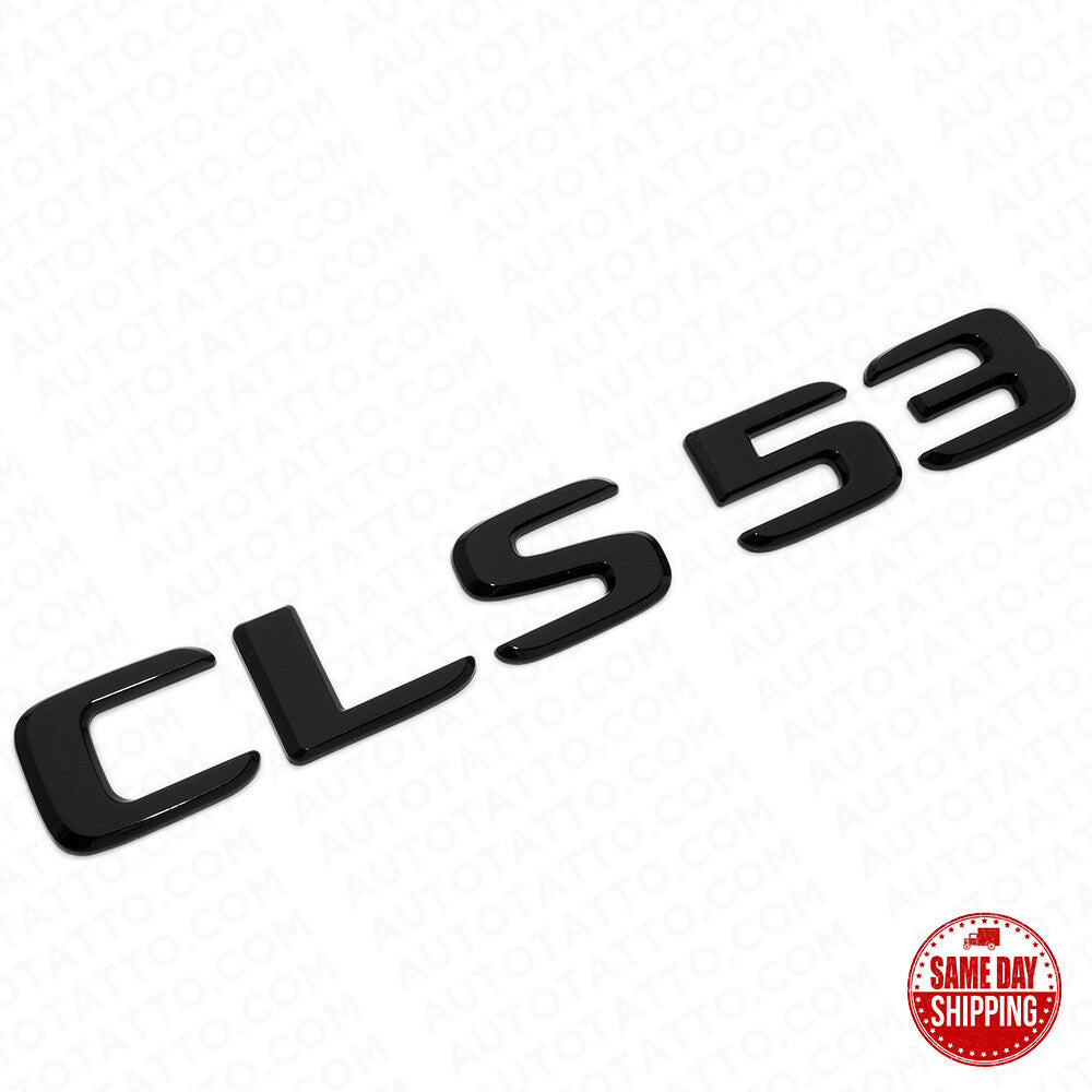 19-21 Mercedes-Benz CLS 53 CLS53 Letter Emblem Trunk Badge AMG Sport Gloss Black