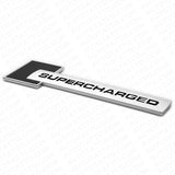 Audi Black Supercharged Side Fender Marker Nameplate Emblem Badge Decorate Sport