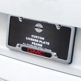 Chrome Stainless Steel Front Rear For GMC Sport License Plate Frame Cover Gift