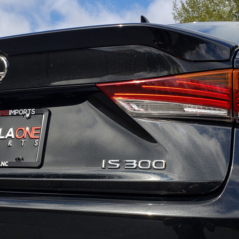 For Lexus Trunk OEM Chrome IS 300 Letter Logo Badge Emblem Car Replace F-Sport