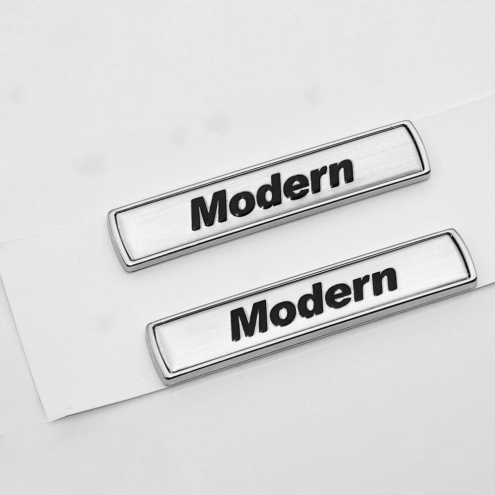 2x For BMW Modern Logo Emblem Badge Car Side Fender M Series Performance Sport