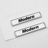 2x For BMW Modern Logo Emblem Badge Car Side Fender M Series Performance Sport