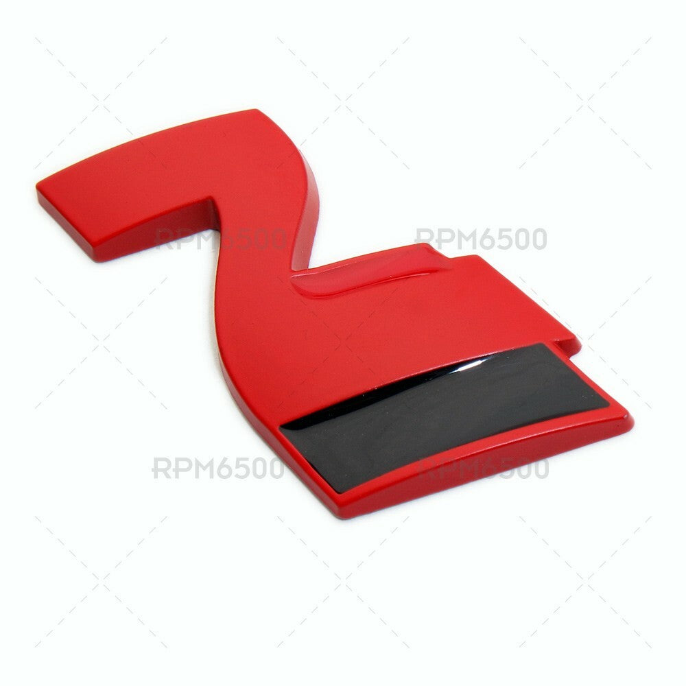 Universal Sport Car Rear Liftgate Trunk Logo Badge Nameplate Emblem Red & Black