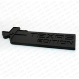 3D Blackout TEXAS Edition Logo Emblem Badge Stickers For GM Decoration TEAS