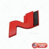 Universal Sport Car Rear Liftgate Trunk Logo Badge Nameplate Emblem Red & Black